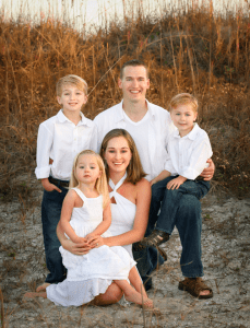 Dentista Dr. Reynolds con su familia