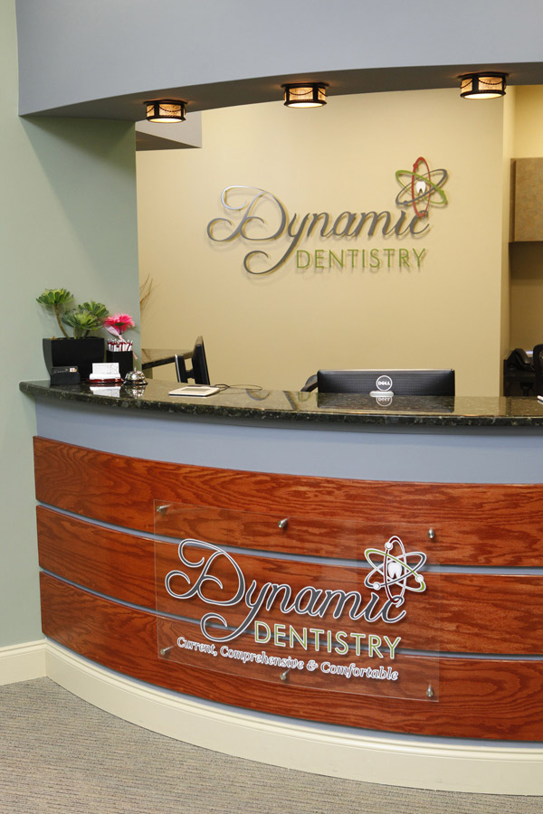 Front desk at Dynamic Dentistry